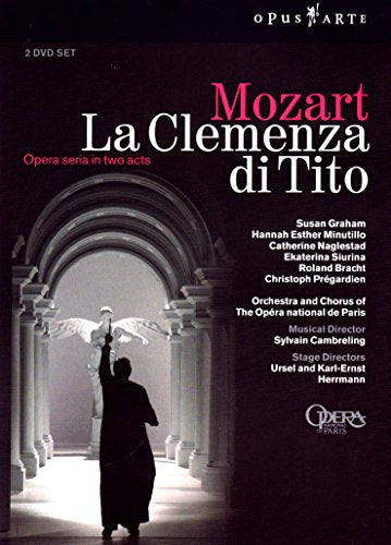 DVD cover for Mozart’s opera *La Clemenza di Tito*, featuring a singer.