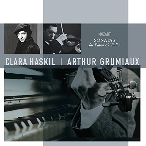 Album cover featuring portraits of musicians and piano/violin details.