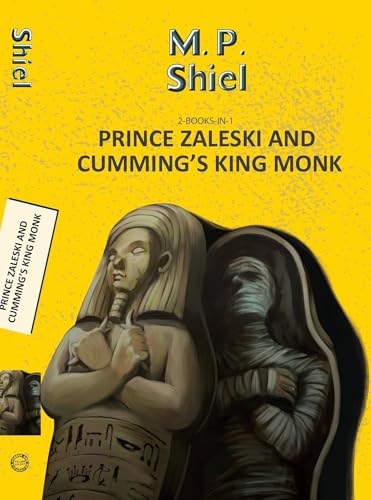 Book cover: yellow background, statues, and text “Prince Zaleski and Cumming’s King Monk.”