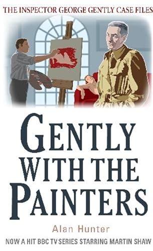 Book cover showing an artist painting and a man in a trench coat.