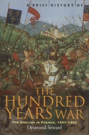 Book cover featuring a medieval painting of knights in battle with text overlay.