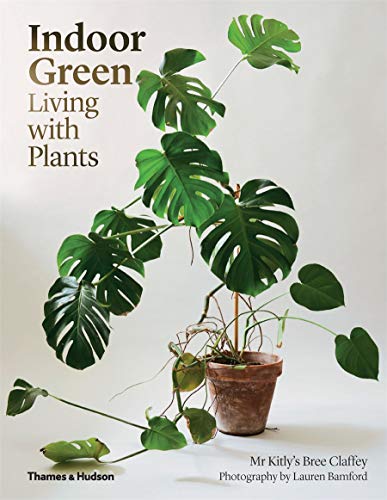Book cover featuring a monstera plant with text “Indoor Green: Living with Plants”.