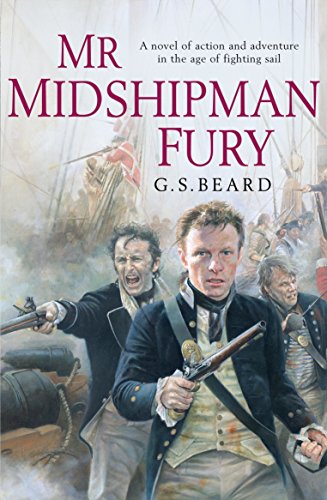 Book cover: “Mr Midshipman Fury” depicts sailors in naval battle.