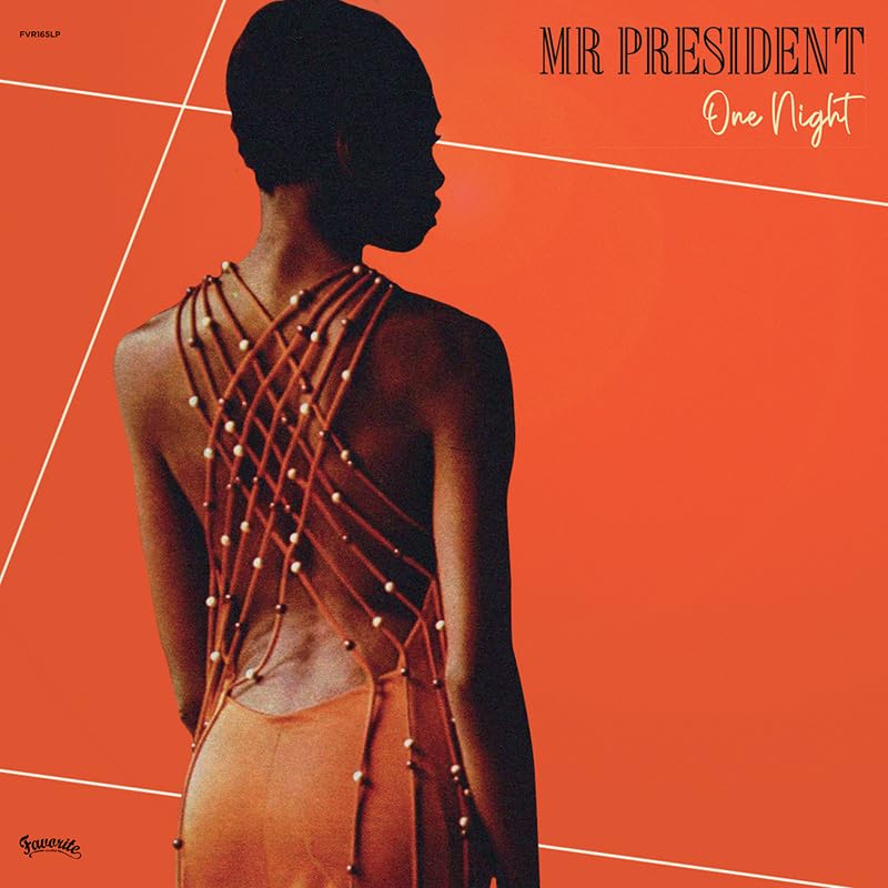 Album cover: side view of a person with braided hair on orange background.