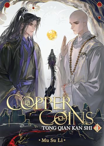 Novel cover featuring two men and a dragon, titled “Copper Coins.”