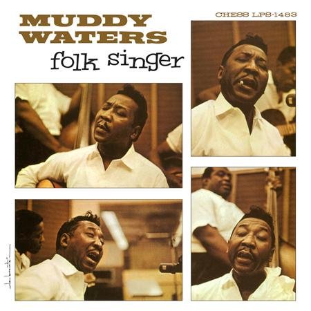 Muddy Waters album cover with four photos of the singer performing.