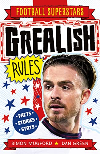 Book cover featuring footballer Jack Grealish with text and stars.