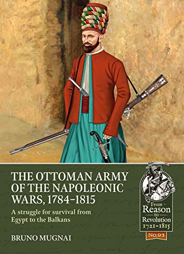 Book cover depicting an Ottoman soldier in traditional red and green uniform.