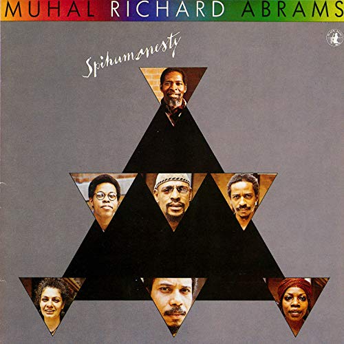 Album cover for Muhal Richard Abrams’ “Spihumonesty” featuring six portraits in triangles.