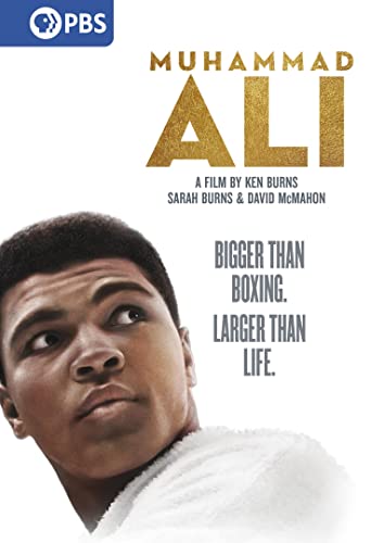DVD cover featuring a portrait of Muhammad Ali looking upwards.