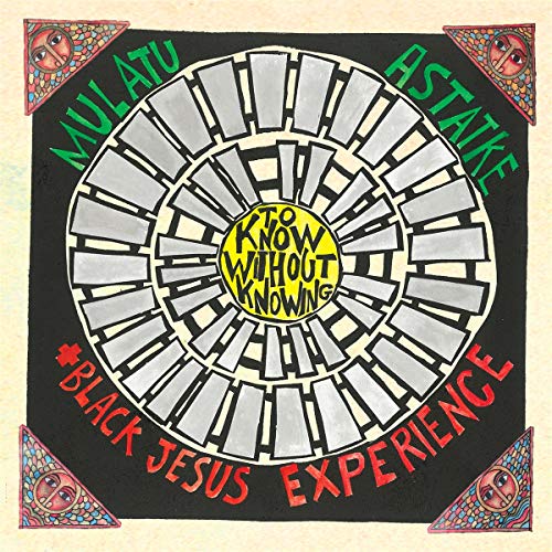 CD cover for Mulatu Astatke & Black Jesus Experience album, colorful spiral design.