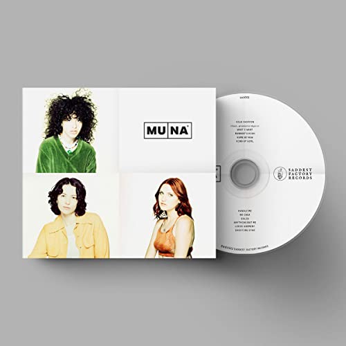 CD case with four portraits of women and a silver disc.