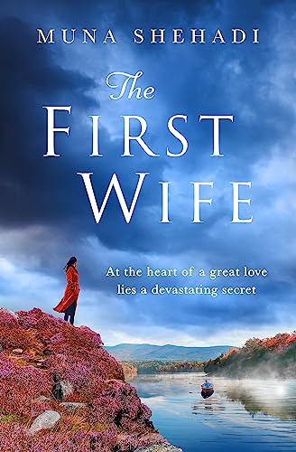 Book cover: "The First Wife" with a woman on a rocky outcrop.