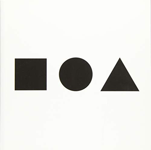 A black square, circle, and triangle centered on a plain white background.