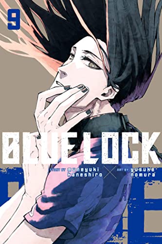 Manga cover of Blue Lock volume 9 featuring a character with dark hair.