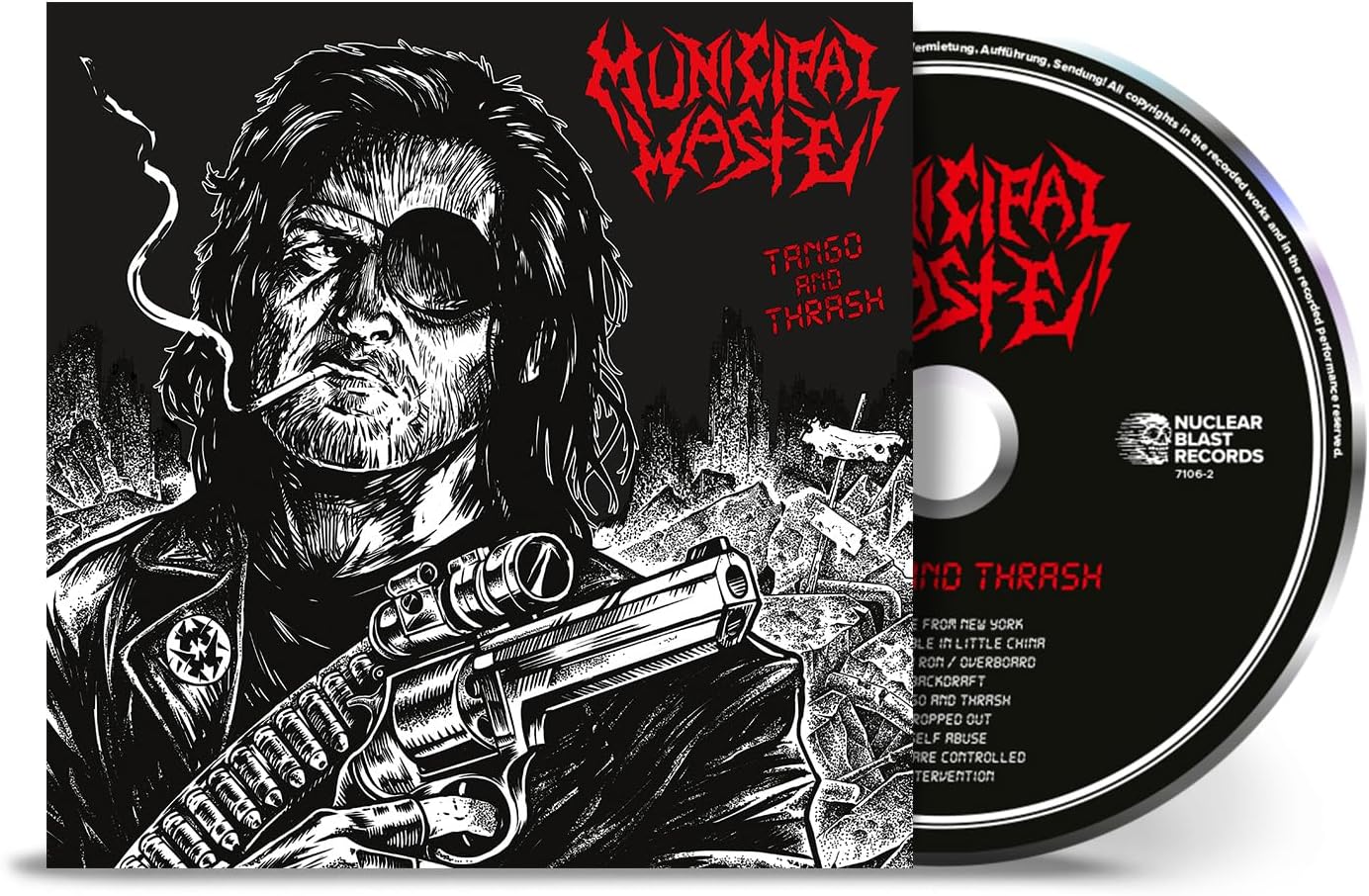 CD case and disc for Municipal Waste’s “Tango & Thrash (Redux)” album.