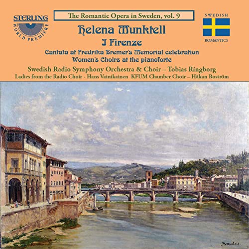 CD cover for Helena Munktell’s “I Firenze” featuring a Florentine cityscape.