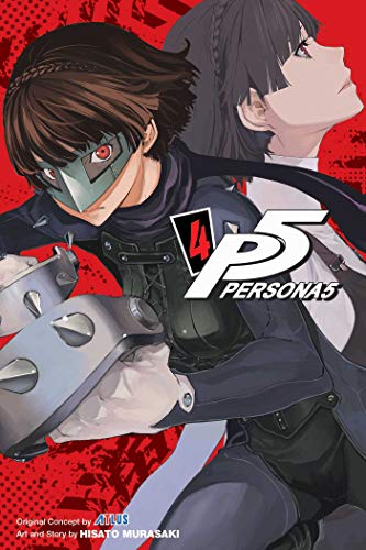 Manga cover featuring two characters in Phantom Thief outfits, red background.