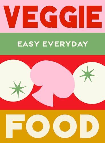 Cookbook cover with “Veggie Food” title and illustrated vegetables.
