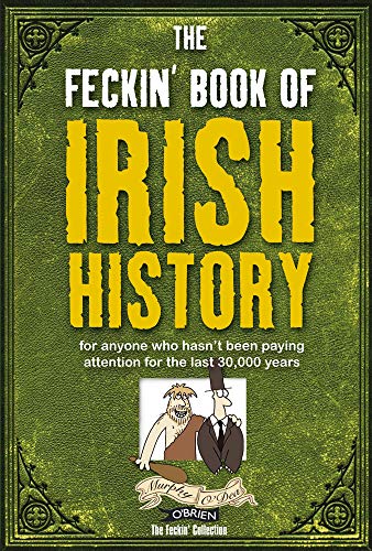 Green book cover with bold yellow text, cartoon figures at the bottom.
