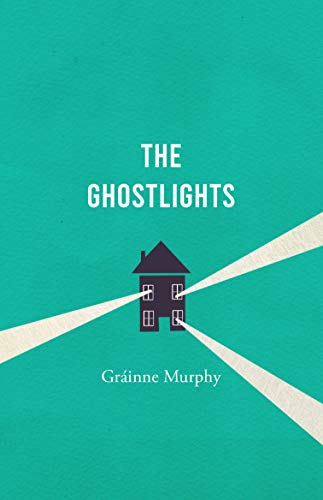 Book cover: teal background, dark house silhouette, white diagonal lines.