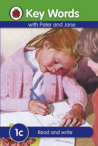 Book cover: children writing with pencil, “Key Words 1c Read and write”.