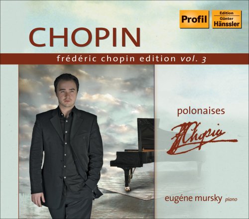CD cover featuring pianist Eugene Mursky and a grand piano by the sea.