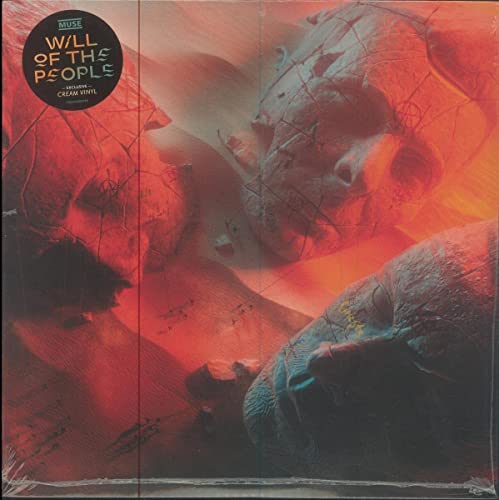 Muse “Will of the People” vinyl album cover with fractured face imagery.