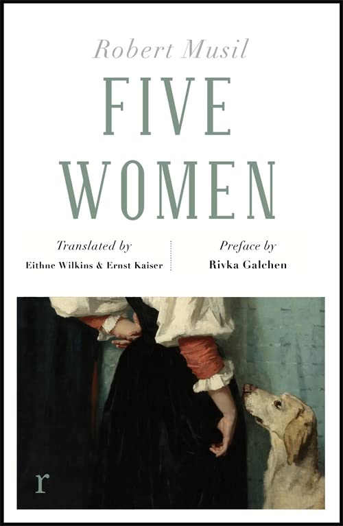 Book cover: "Five Women" by Robert Musil with painting detail.