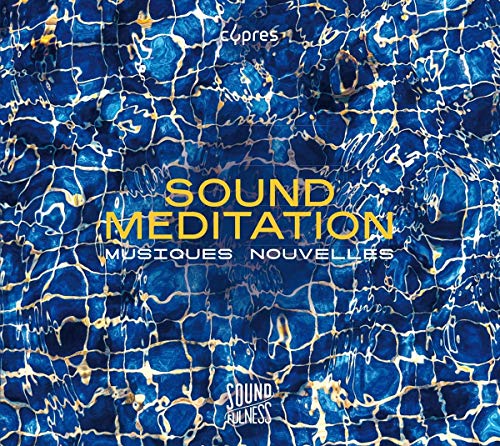 CD cover with blue water ripple effect and text "Sound Meditation".