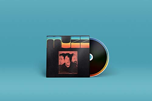 CD case with abstract orange and black cover, featuring three faces.