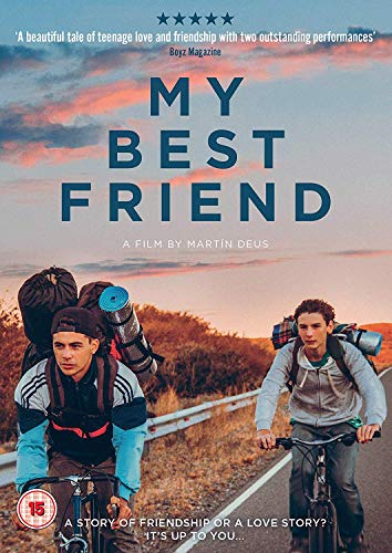 DVD cover for "My Best Friend" showing two young men with backpacks.