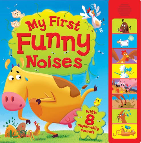 Children’s book cover with cartoon animals and sound buttons.
