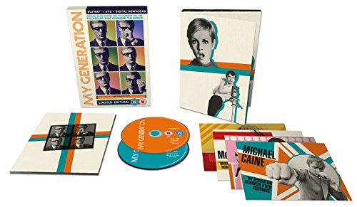 "Blu-ray box set with discs, booklets, and packaging featuring images of The Who."