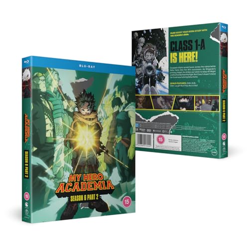 My Hero Academia Season 6 Part 2 Blu-ray case with character art.