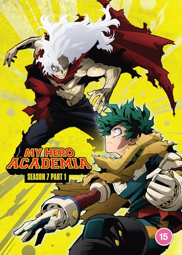 My Hero Academia Season 7 Part 1 DVD cover featuring two anime characters.