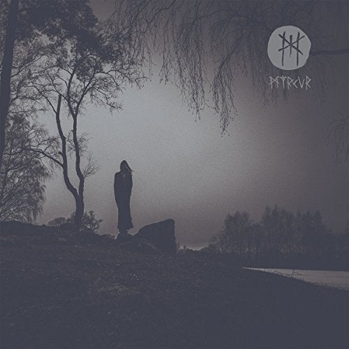 Dark album cover featuring a lone figure in a misty, desolate landscape.