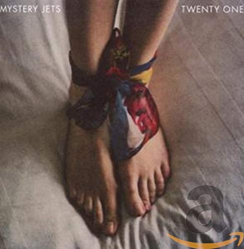 CD cover for Mystery Jets’ “Twenty One” showing bound ankles.