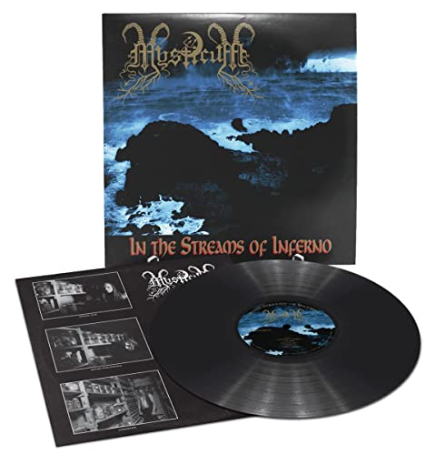 Mysticum album "In The Streams Of Inferno" vinyl record and insert.