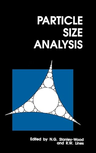 Book cover for "Particle Size Analysis" with a blue and white graphic.