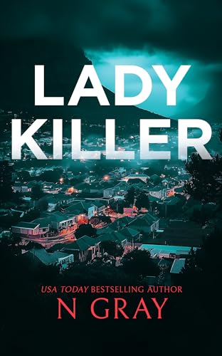 Book cover for "Lady Killer" with a nighttime cityscape background.
