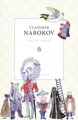Book cover with illustrated animals and figures, titled “Nikolai Gogol.”