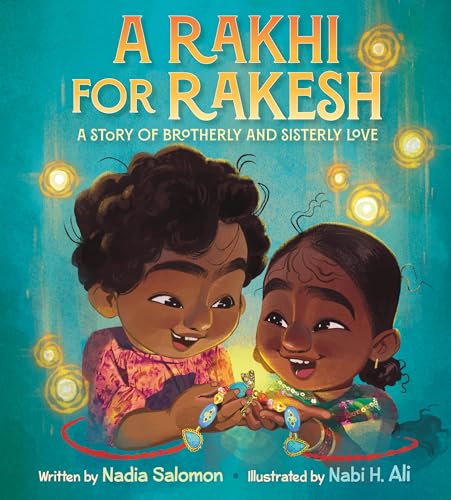 Book cover: two young children and a colorful Rakhi bracelet.