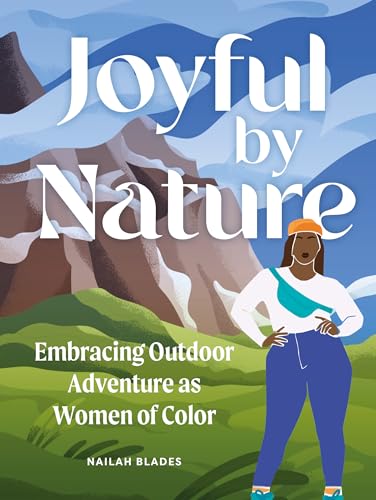 Book cover: illustrated mountains, green fields, and a Black woman standing.