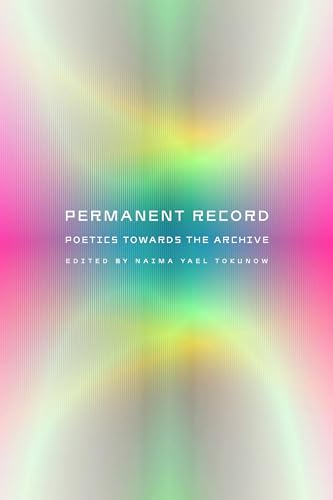 Book cover with abstract rainbow gradient and text: “Permanent Record.”