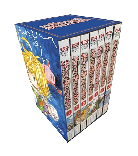 Blue manga box set featuring characters from "The Seven Deadly Sins.