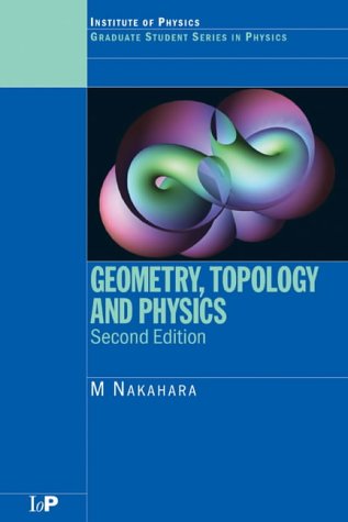 Book cover: "Geometry, Topology and Physics," featuring a colorful, abstract shape.