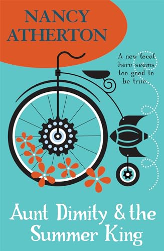 Book cover with a vintage bicycle illustration and teal background.
