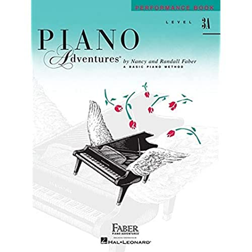 Piano Adventures Performance Book 3A, teal cover with piano illustration.