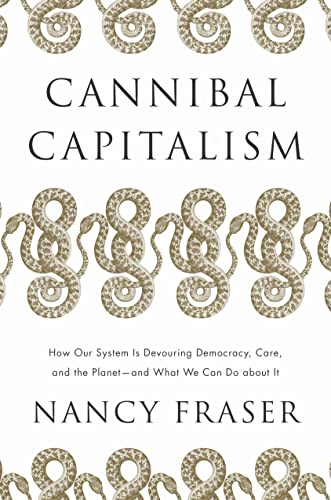 Book cover with title, author, and a repeating pattern of coiled snakes on white.
